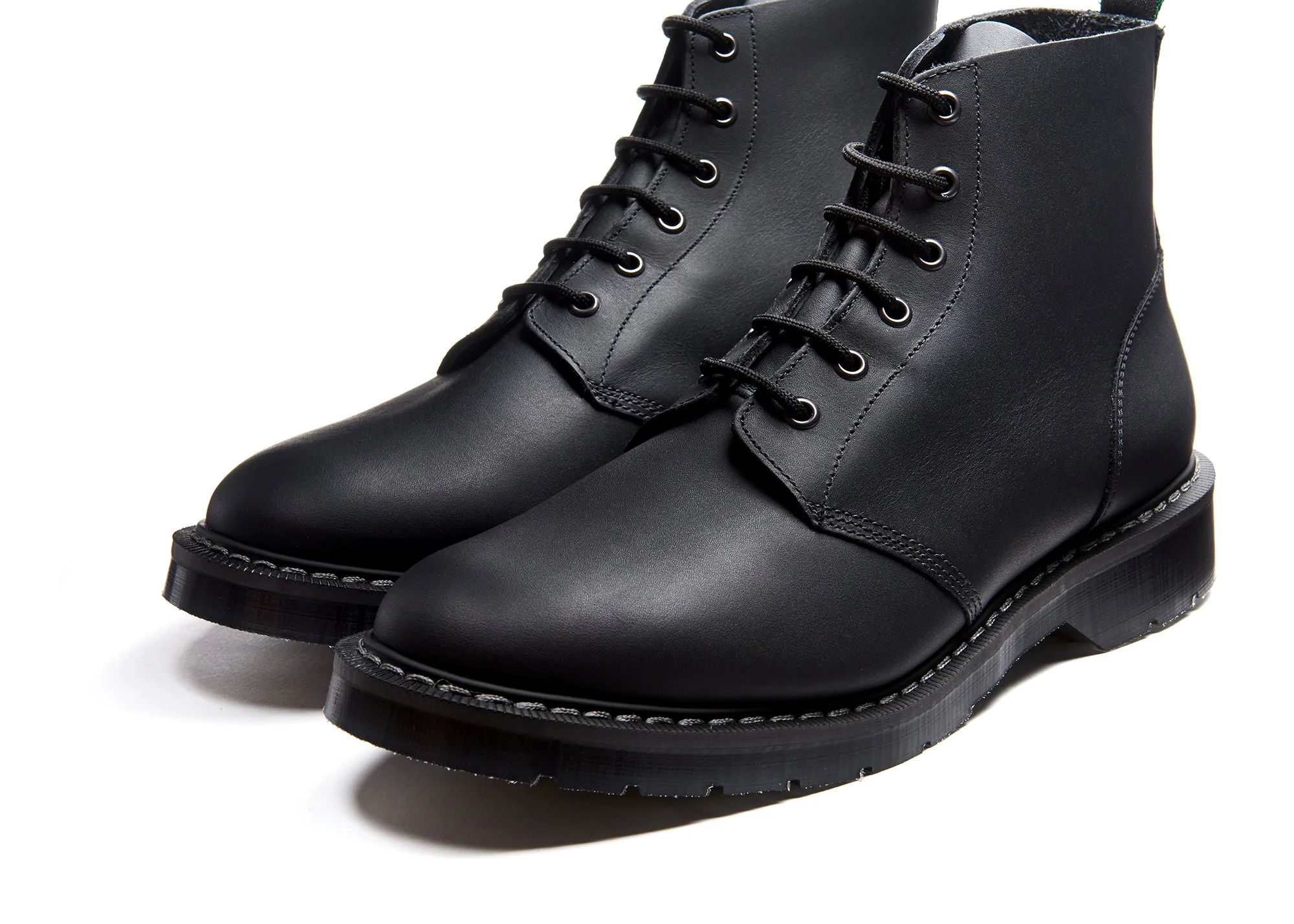 Black Greasy 6 Eye Astronaut Boot - Image 3